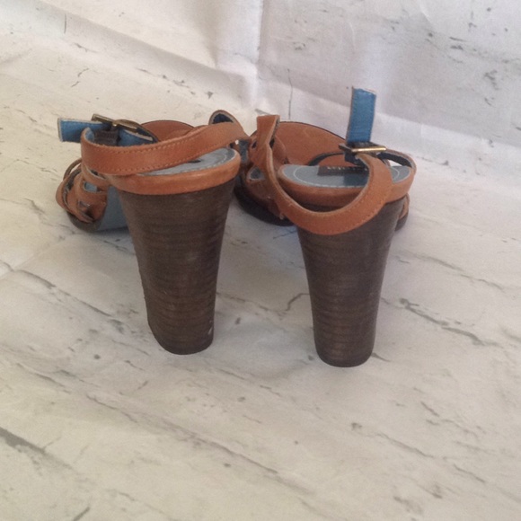 Biala Brown Heeled Sandal - Picture 3 of 5